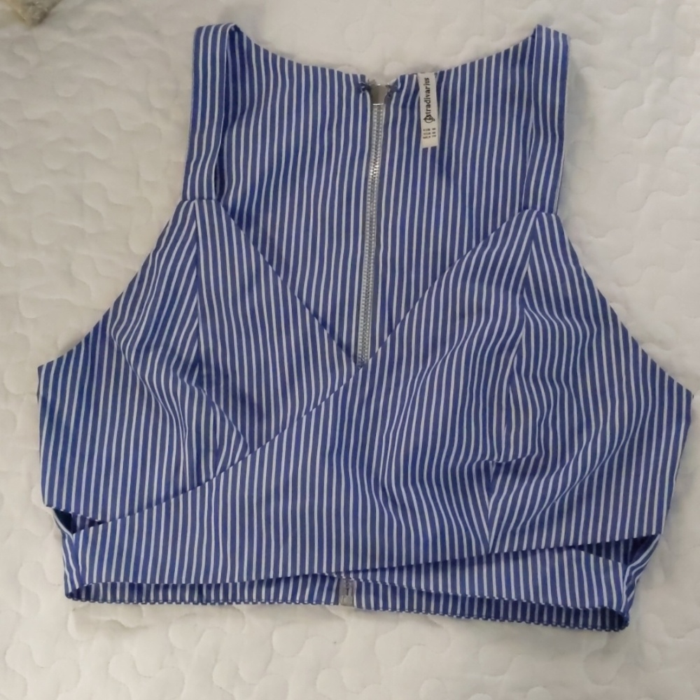 Striped crop top